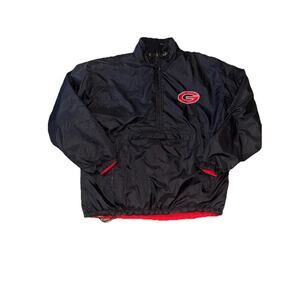 Vintage Champion Georgia Bulldogs Reversible Jacket XL 1/4 Zip 90s